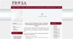Desktop Screenshot of procsa.co.za