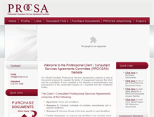 Tablet Screenshot of procsa.co.za
